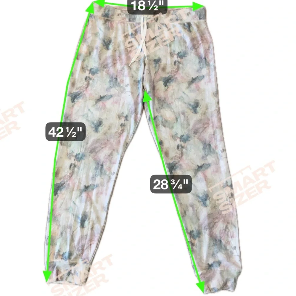 P.J. Salvage Women's Marble Vibes Tie Dye Banded Pajama Lounge Pants Sz: X-Large